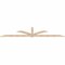 Ekena Millwork Redmond Smooth Timber Gable Bracket, Douglas Fir, 108"W x 22"H x 1 1/2"D x 3 1/2"F, 5/12 Pitch GBW108X22X0204RED00SDF - alternate 3